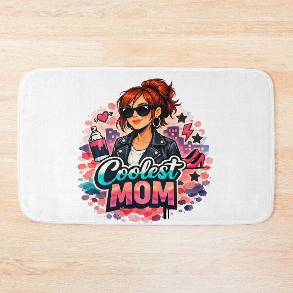 Item preview, Coolest Mom Ever Graffiti Art Fashion red head ginger hair funky Mother designed and sold by VISO-art.