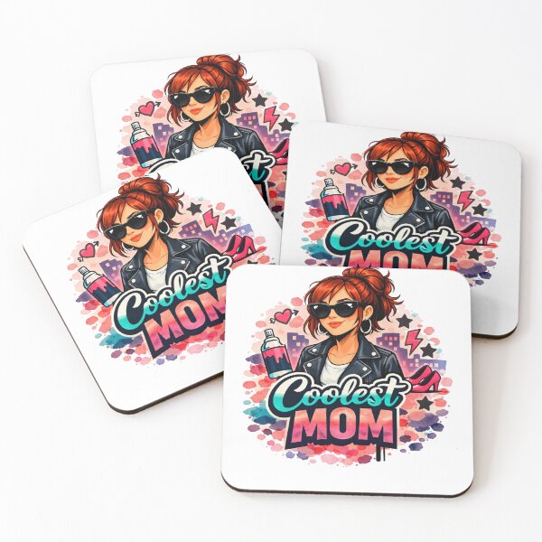 Item preview, Coolest Mom Ever Graffiti Art Fashion red head ginger hair funky Mother designed and sold by VISO-art.