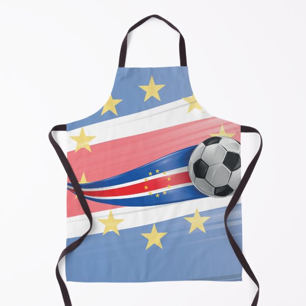 Item preview, Soccer ball with the colors of the Cape Verde flag, realistic effect designed and sold by Doomko.