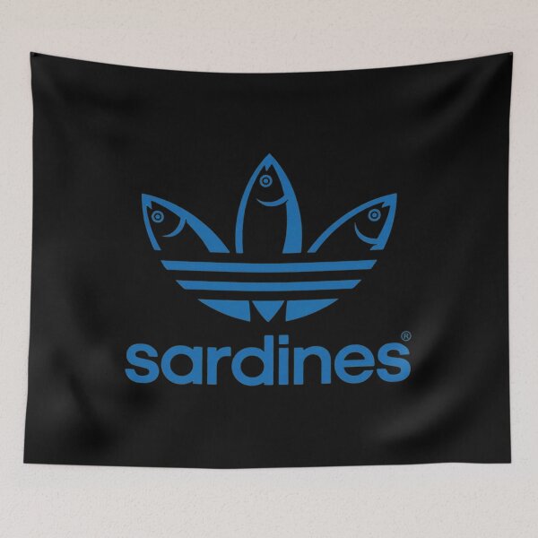Item preview, Sardines Parody Fish Trefoil  designed and sold by MahmoudSabry10.