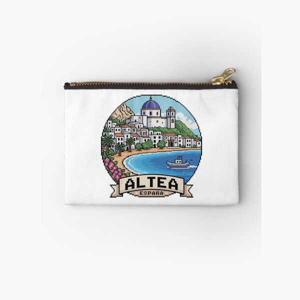 Item preview, Altea España: Pixel Art Mediterranean Coastal Scene designed and sold by CircinusStore.