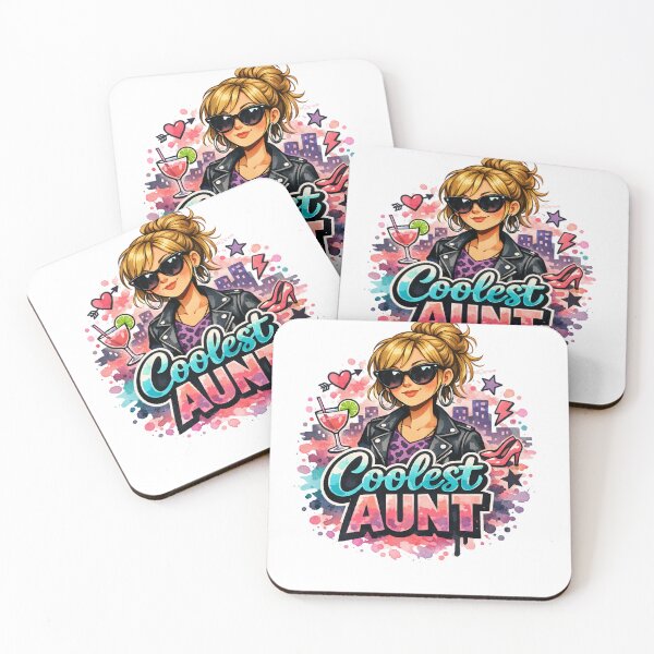 Item preview, Coolest Aunt Ever Graffiti Art T-Shirt funky blonde hair designed and sold by VISO-art.