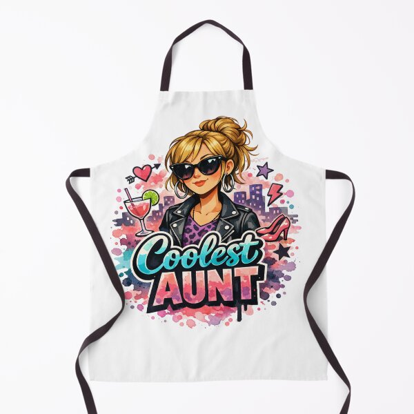 Item preview, Coolest Aunt Ever Graffiti Art T-Shirt funky blonde hair designed and sold by VISO-art.