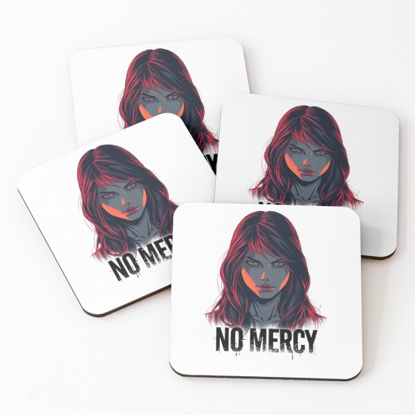 Item preview,  No Mercy Red Hair Warrior Girl Edgy Aesthetic V2 designed and sold by Quotable Gear.