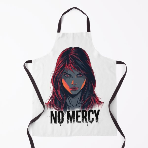 Item preview, No Mercy Red Hair Warrior Girl Edgy Aesthetic V2 designed and sold by Quotable Gear.