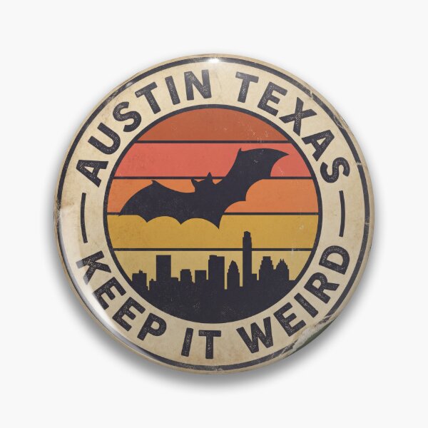 Item preview, Austin Texas Sticker Vintage Badge Retro Travel Keep It Weird Decal designed and sold by CarlosV.