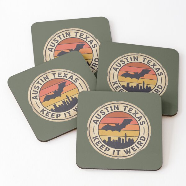 Item preview, Austin Texas Sticker Vintage Badge Retro Travel Keep It Weird Decal designed and sold by CarlosV.