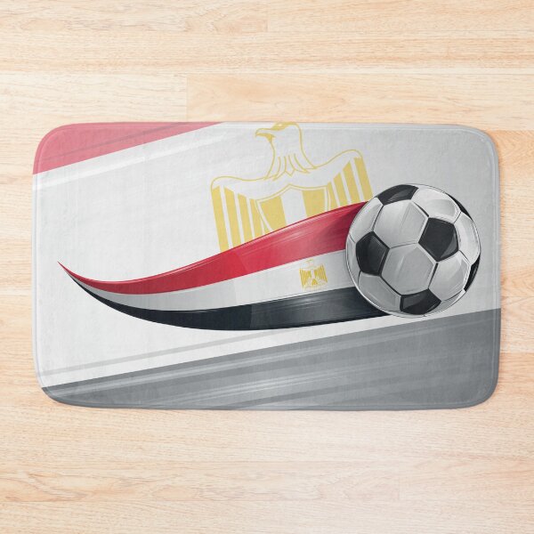 Item preview, Soccer ball with the colors of the Egypt flag, realistic effect  designed and sold by Doomko.