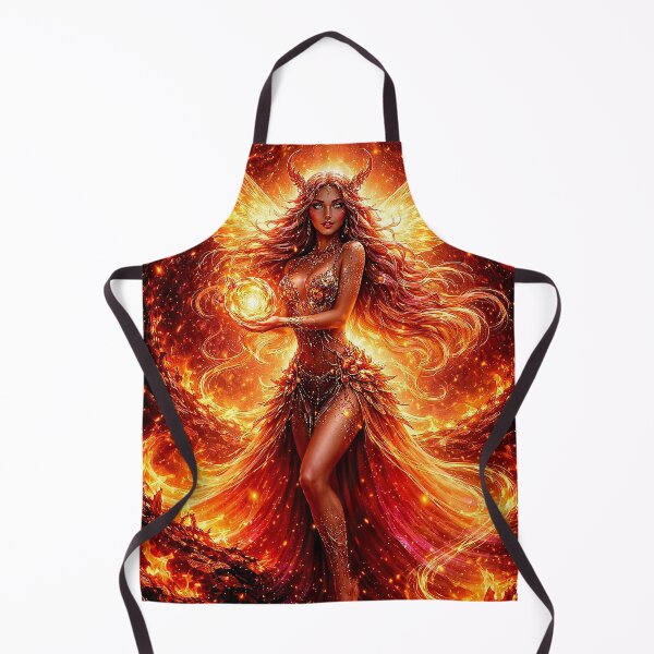 Item preview, Fire Fairy Goddess - Epic Phoenix Wings with Glowing Orb Fantasy Art designed and sold by David Brookes Digital.