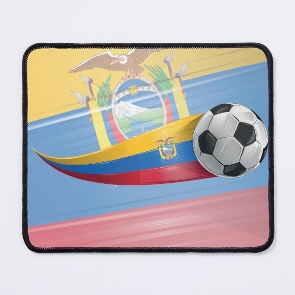 Item preview, Soccer ball with the colors of the Ecuador flag, realistic effect designed and sold by Doomko.