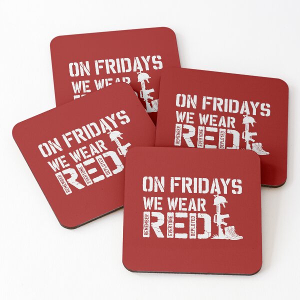 Item preview, On Fridays We Wear Red Military R.E.D Friday Remember Everyone Deployed  designed and sold by alenaz.
