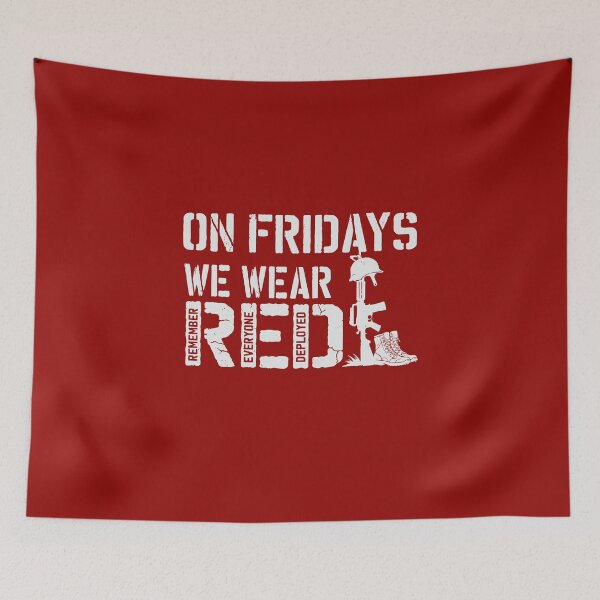 Item preview, On Fridays We Wear Red Military R.E.D Friday Remember Everyone Deployed  designed and sold by alenaz.