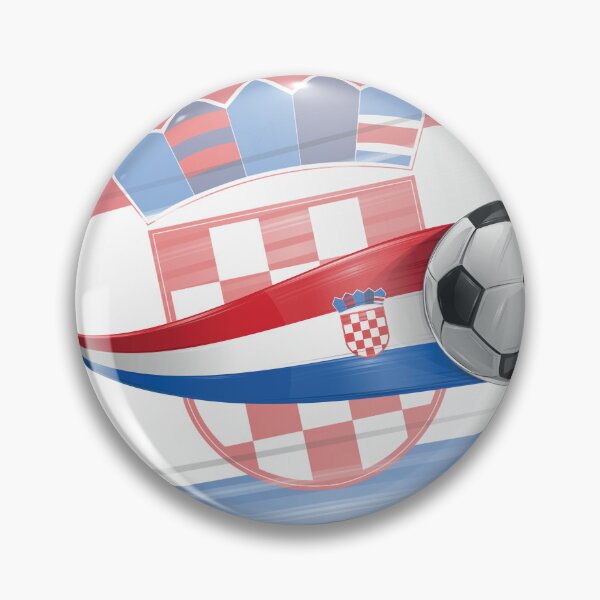 Item preview, Soccer ball with the colors of the Croatia flag, realistic effect designed and sold by Doomko.