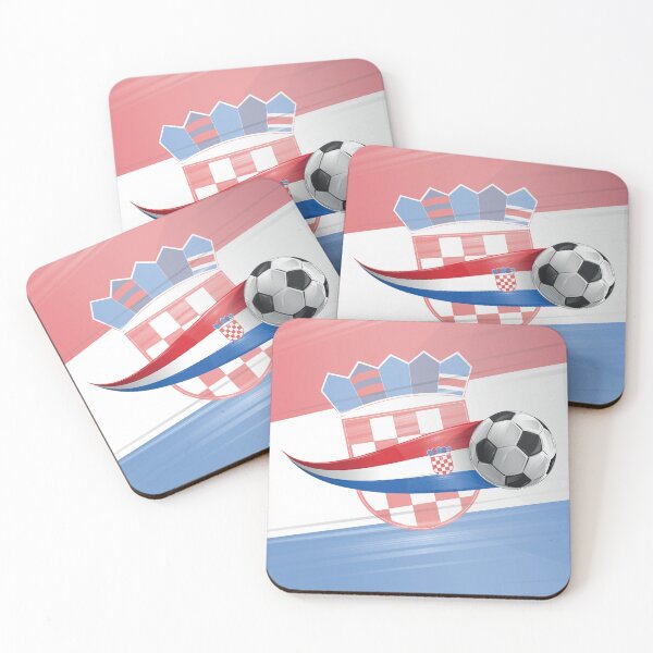Item preview, Soccer ball with the colors of the Croatia flag, realistic effect designed and sold by Doomko.