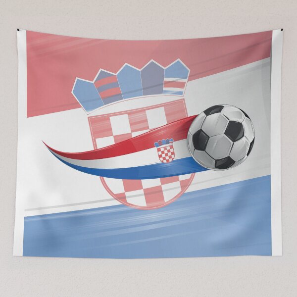Item preview, Soccer ball with the colors of the Croatia flag, realistic effect designed and sold by Doomko.