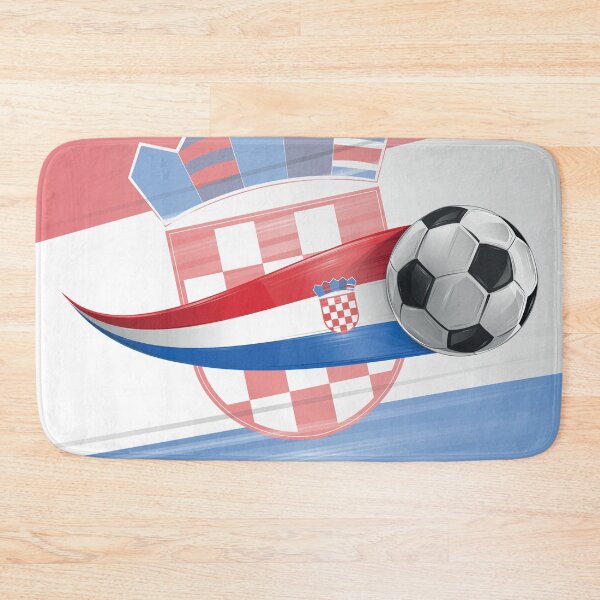 Item preview, Soccer ball with the colors of the Croatia flag, realistic effect designed and sold by Doomko.