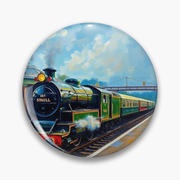 Item preview, Beauly railway station, with a steam train. designed and sold by oldMastersofart.