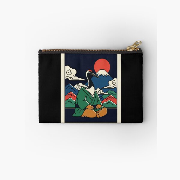 Item preview, Zen Crane Meditation Japanese Mountain  designed and sold by JordynLadukeg65.