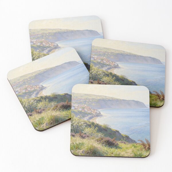 Item preview, Robin Hood’s Bay Coastal Painting – North York Moors Seaside Art designed and sold by QuietCanvasArtworks.