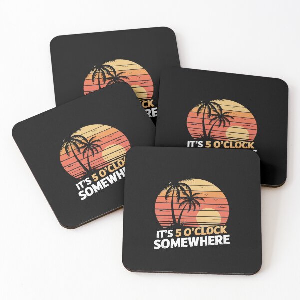Item preview, It's 5 O’clock Somewhere Sun set party time designed and sold by BlassmausArt.