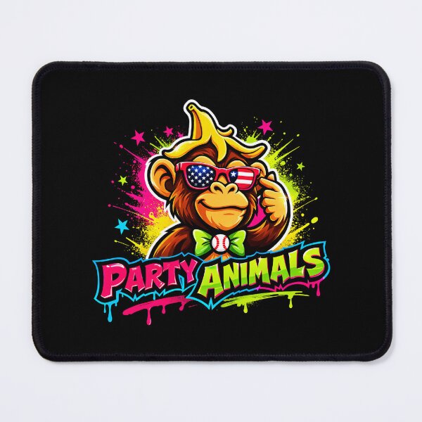 Item preview, Party Animals Monkey Neon Street  designed and sold by miaa-artistshop.