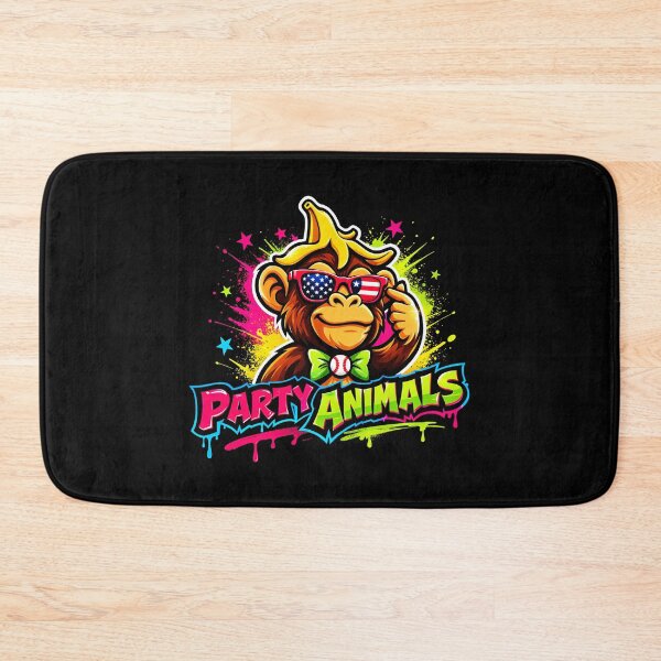Item preview, Party Animals Monkey Neon Street  designed and sold by miaa-artistshop.
