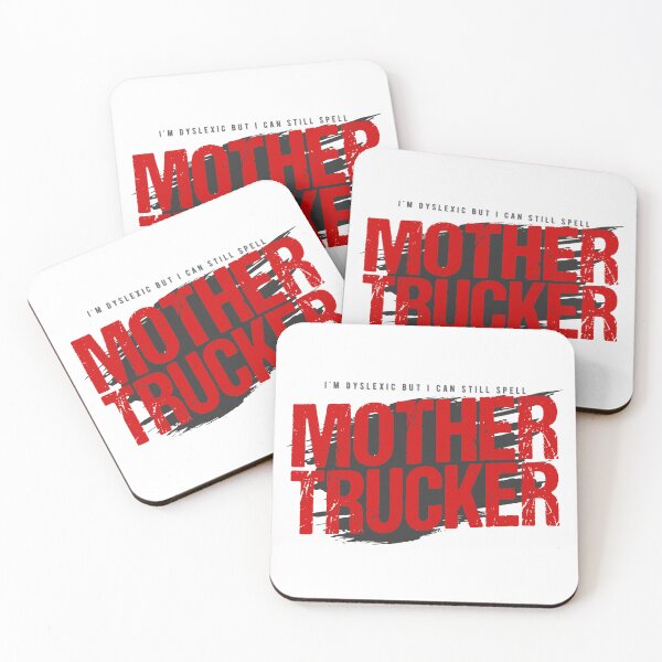 Item preview, Mother Trucker Bold Spooner Humor Design designed and sold by PixelGrafiks.