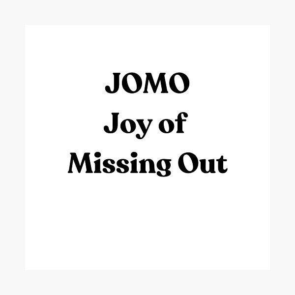 Item preview, JOMO designed and sold by GotchaBack.