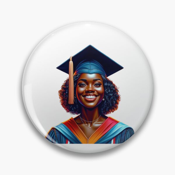 Item preview, Exultant Graduate with Voluminous Hair & Red Sash designed and sold by Lulunza.