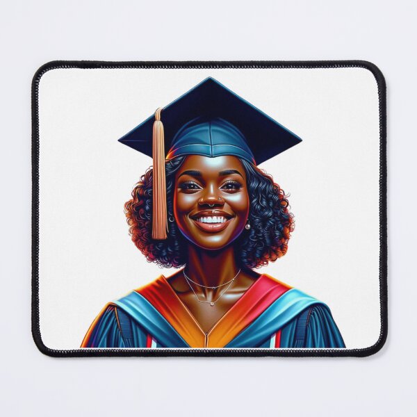 Item preview, Exultant Graduate with Voluminous Hair & Red Sash designed and sold by Lulunza.