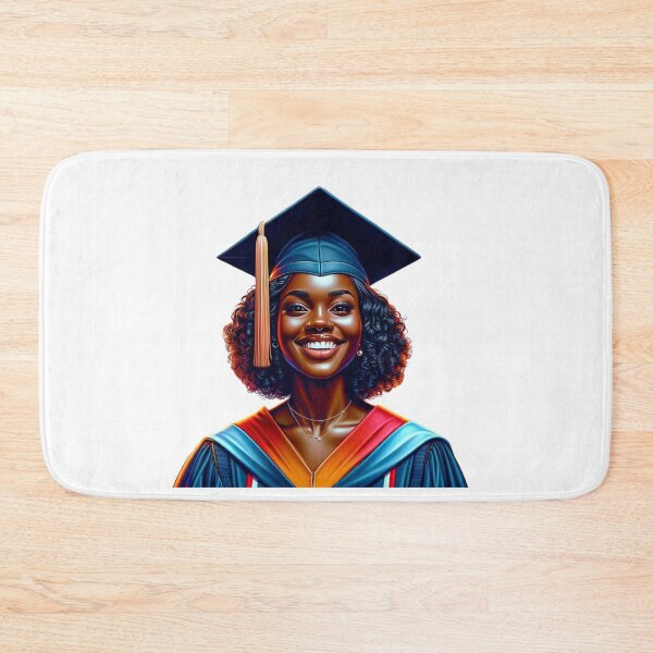 Item preview, Exultant Graduate with Voluminous Hair & Red Sash designed and sold by Lulunza.