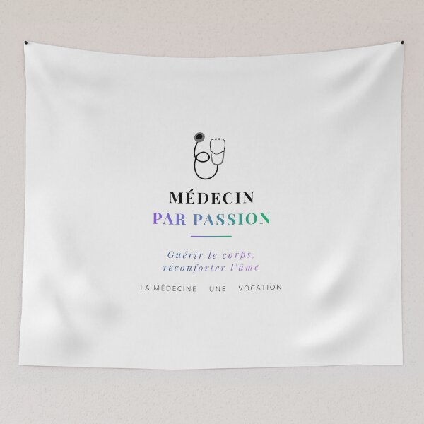 Aperçu de l'œuvre "Médecin par Passion" – Guérir le Corps, Réconforter l'Âme – Design Médical créée et vendue par DIAMVERA.