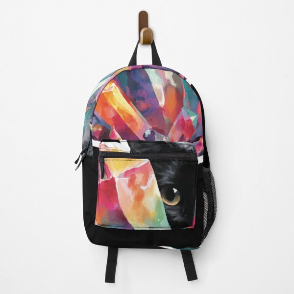 Item preview, Black Cat Sticker With Colorful Crystals designed and sold by Gildedm00n.