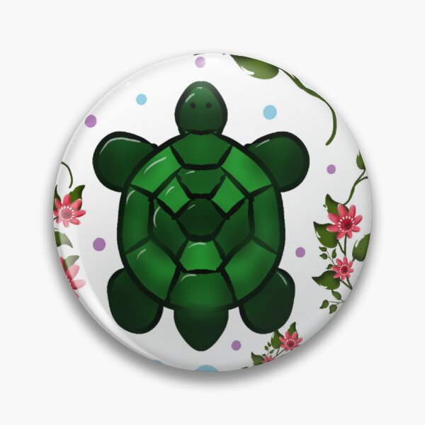 Item preview, Cute Turtle and Floral Seamless Pattern | Whimsical Nature Botanical DesignDesignDesign with FlowersSeamless Ocean Animal Design designed and sold by HopeAndHustle.