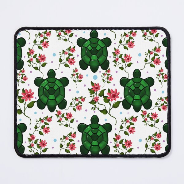 Item preview, Cute Turtle and Floral Seamless Pattern | Whimsical Nature Botanical DesignDesignDesign with FlowersSeamless Ocean Animal Design designed and sold by HopeAndHustle.