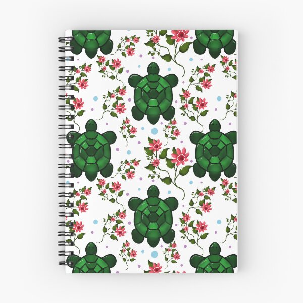 Item preview, Cute Turtle and Floral Seamless Pattern | Whimsical Nature Botanical DesignDesignDesign with FlowersSeamless Ocean Animal Design designed and sold by HopeAndHustle.