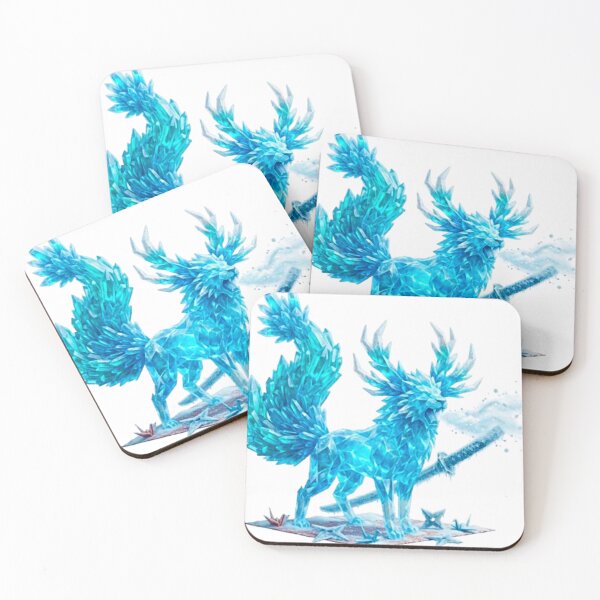 Item preview, Crystal Frost Lion - Epic Elemental Ice Guardian and Winter Fantasy Art designed and sold by MT-Hub | Art for Every Soul.