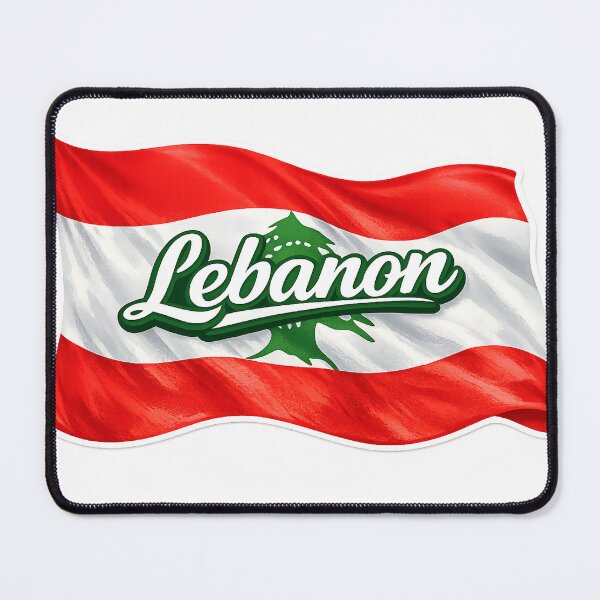 Item preview, Lebanon Flag Waving Design – Lebanese National Pride Graphic, Cedar Tree Flag Artwork, Lebanon Gift Idea designed and sold by GarnerSupplyCo.