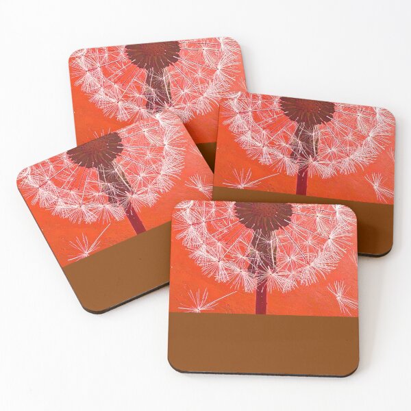 Item preview, Dandelion flower with red background designed and sold by Creative Visualize.