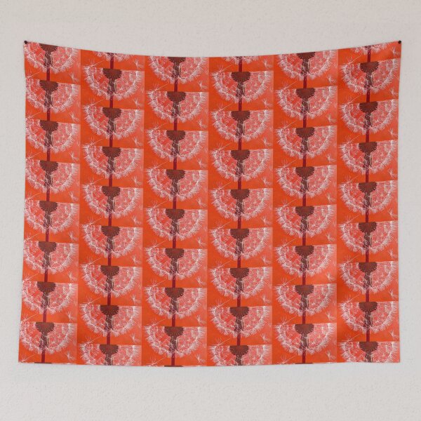 Item preview, Dandelion flower with red background designed and sold by Creative Visualize.