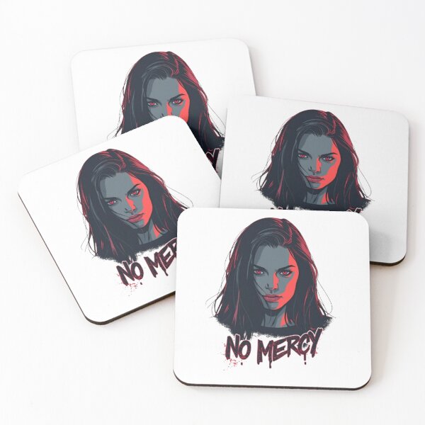 Item preview,    No Mercy Red Hair Warrior Girl Edgy Aesthetic V4 designed and sold by Quotable Gear.