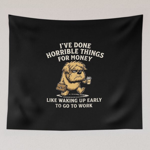 Item preview, I've Done Horrible Things For Money Funny Dog Work Humor Shirt designed and sold by LunaMagicStudio.