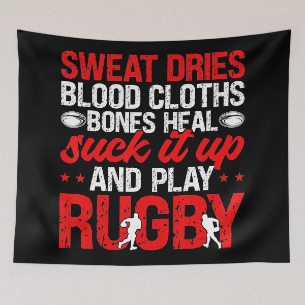 Item preview, Suck It Up and Play Rugby Funny Rugby Quote designed and sold by GabrieSketcham.