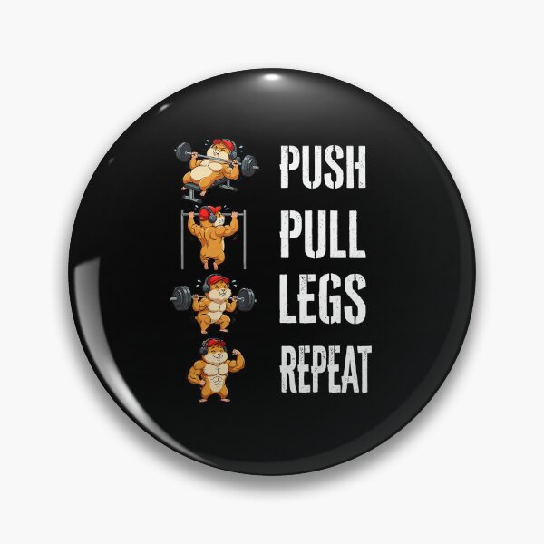 Item preview, Push Pull Legs Repeat Funny Gym Workout  designed and sold by eliramaison.