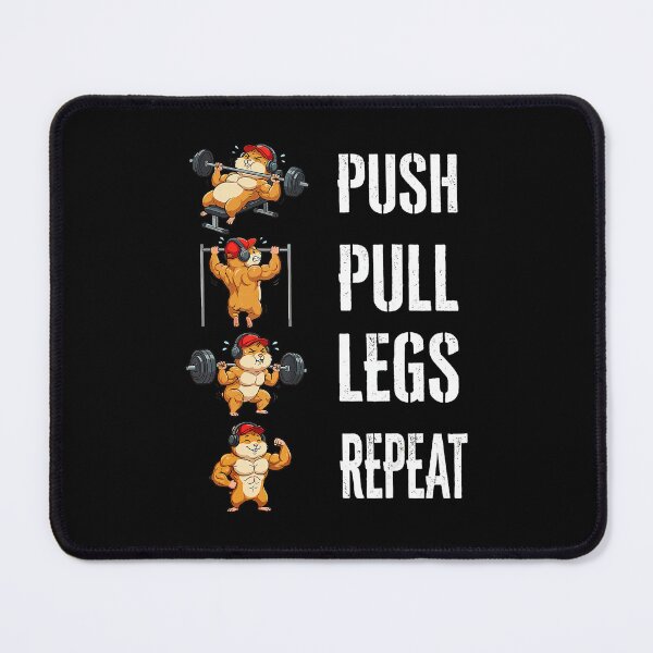 Item preview, Push Pull Legs Repeat Funny Gym Workout designed and sold by eliramaison.