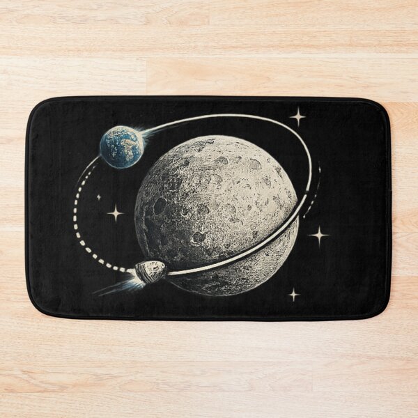 Item preview, Lunar Orbit Trajectory – Deep Space Flight Diagram designed and sold by OneMoments.