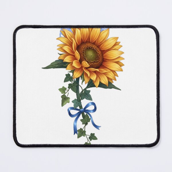Item preview, Moonlit Sunflower Bloom Hanging Ivy Strands Small Blue designed and sold by pumsquare.