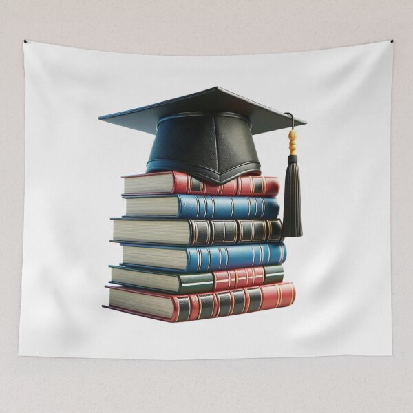 Item preview, Vintage Style Academic Success Book Pile designed and sold by Lulunza.