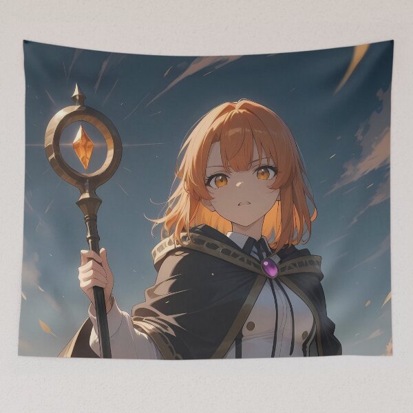 Item preview, Colette Loire Wistoria Wand and Sword Staff Sunset Fantasy designed and sold by PMartistStudio.