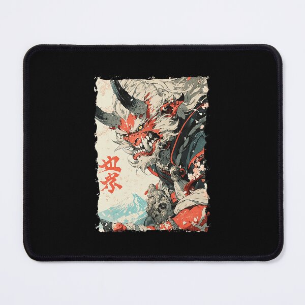 Item preview, Oni Mask Japanese Yokai Tattoo Style designed and sold by titanlevi.
